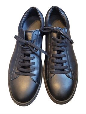 Oliver Cabell Black Leather Low-Top Sneakers Size 44/ US 10.5